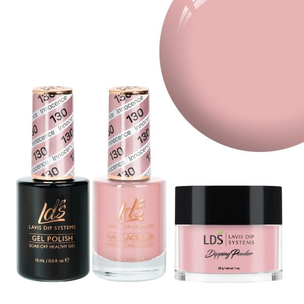 LDS 3 in 1 - 130 Innocence - Dip, Gel & Lacquer Matching Discount - Image 5