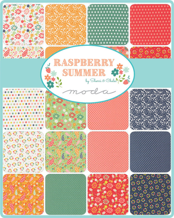 Raspberry Summer Sprout Cloud Yardage by Sherri & Chelsi for Moda Fabrics | 37694 11 Supply - Image 4