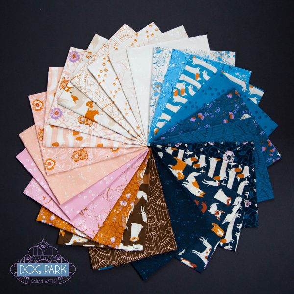 Dog Park Cocoa Dog Medley Yardage by Sarah Watts of Ruby Star Society for Moda Fabrics | RS2094 15 | Cut Options Online Sale - Image 2