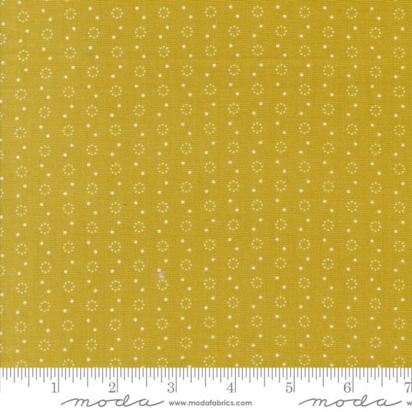 Portofino Polka Dot Duo Pineapple Yardage by Fig Tree & Co for Moda Fabrics | 35397 17 Discount - Image 2