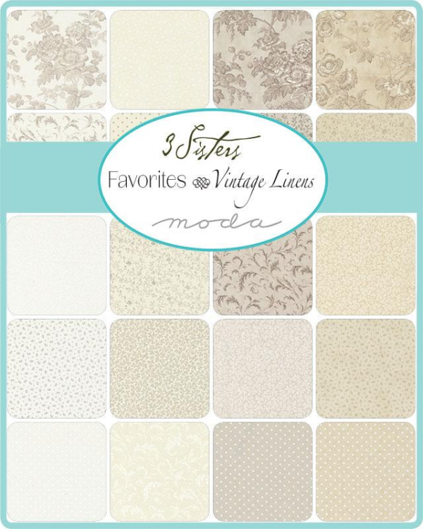 3 Sisters Favorites Vintage Linens Perfect Dot Cream Yardage for Moda Fabrics Vintage Cotton Fabric | 44365 11 For Discount - Image 2
