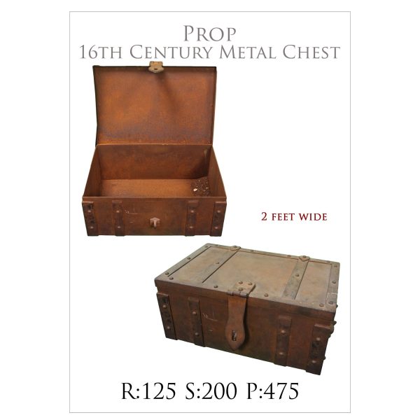 16th Century Metal Chest Prop Online Sale